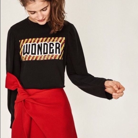 Zara Tops - NWOT Bloggers Favorite Zara Puffy Sleeves Cropped Sweater